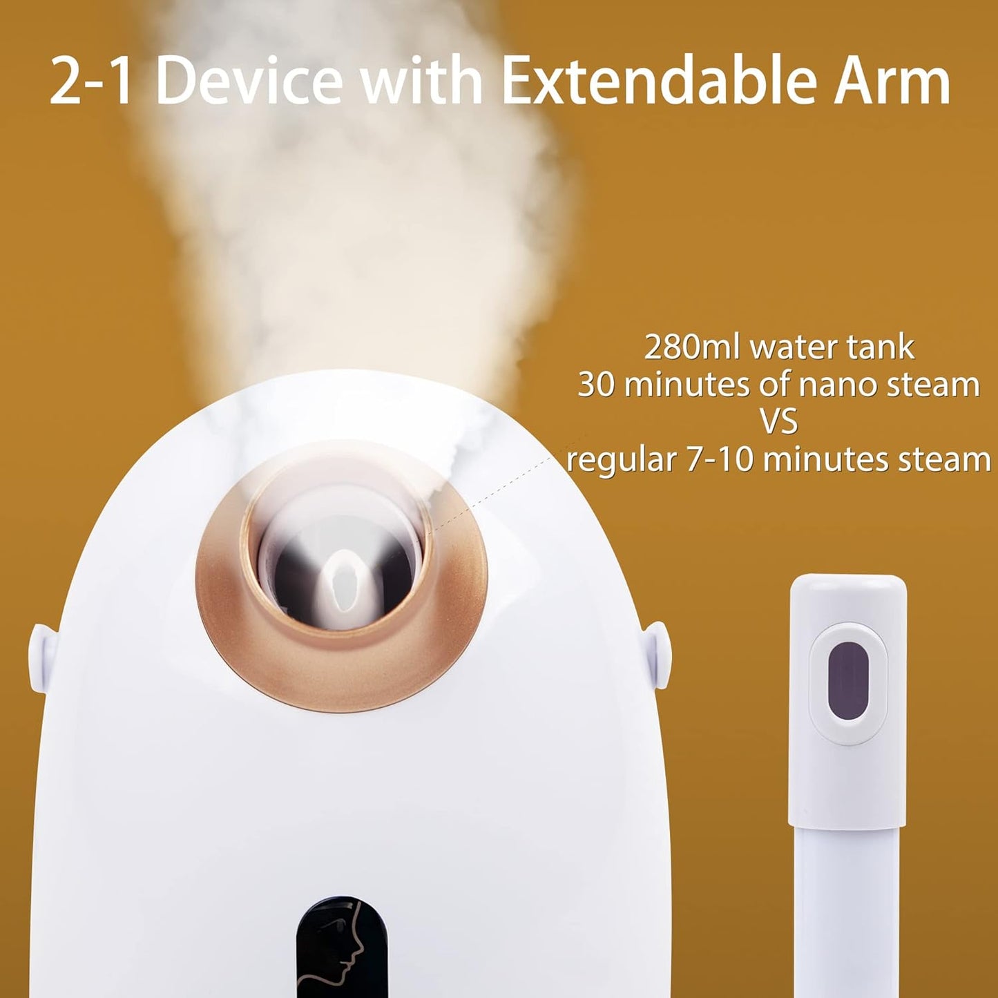 SteamGlow™ - Hot and Cold Nano Facial Steamer