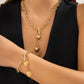 LockLuxe™ – Bold Chain Bracelet with Key Pendant