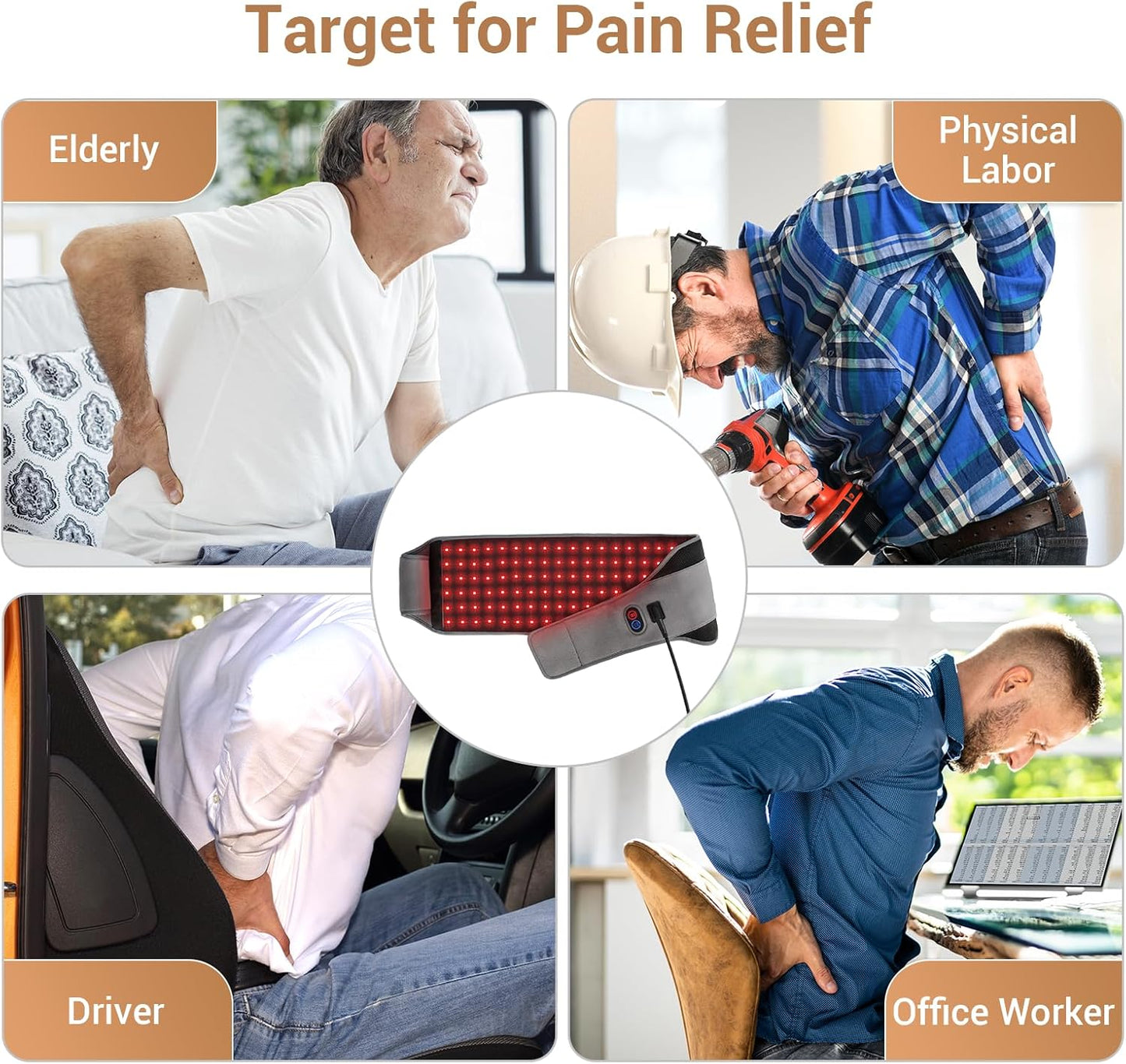 VitalRay™ - Flexible Red Light Belt for Pain & Healing Support