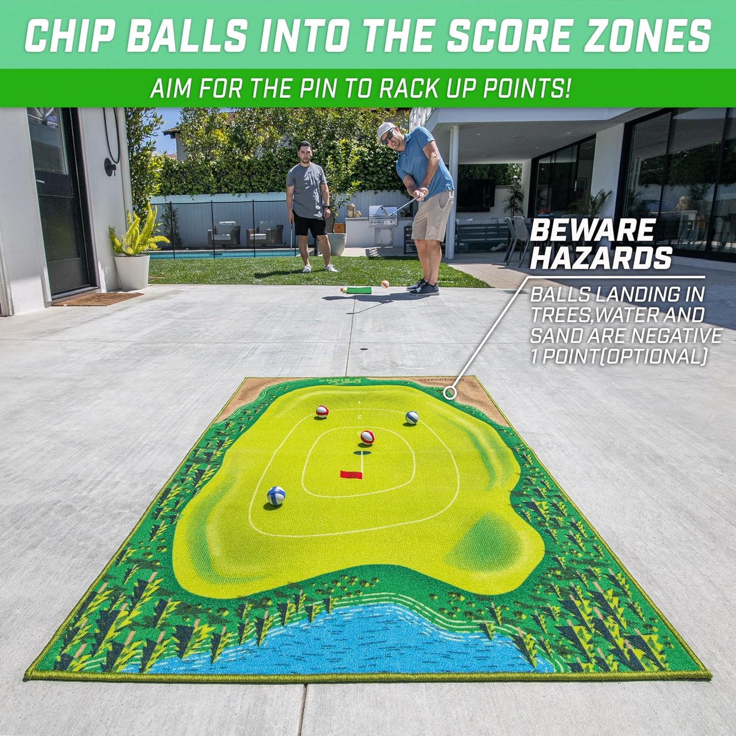 GreenMaster™ - All-in-One Golf Yard Mat for Putting & Chipping