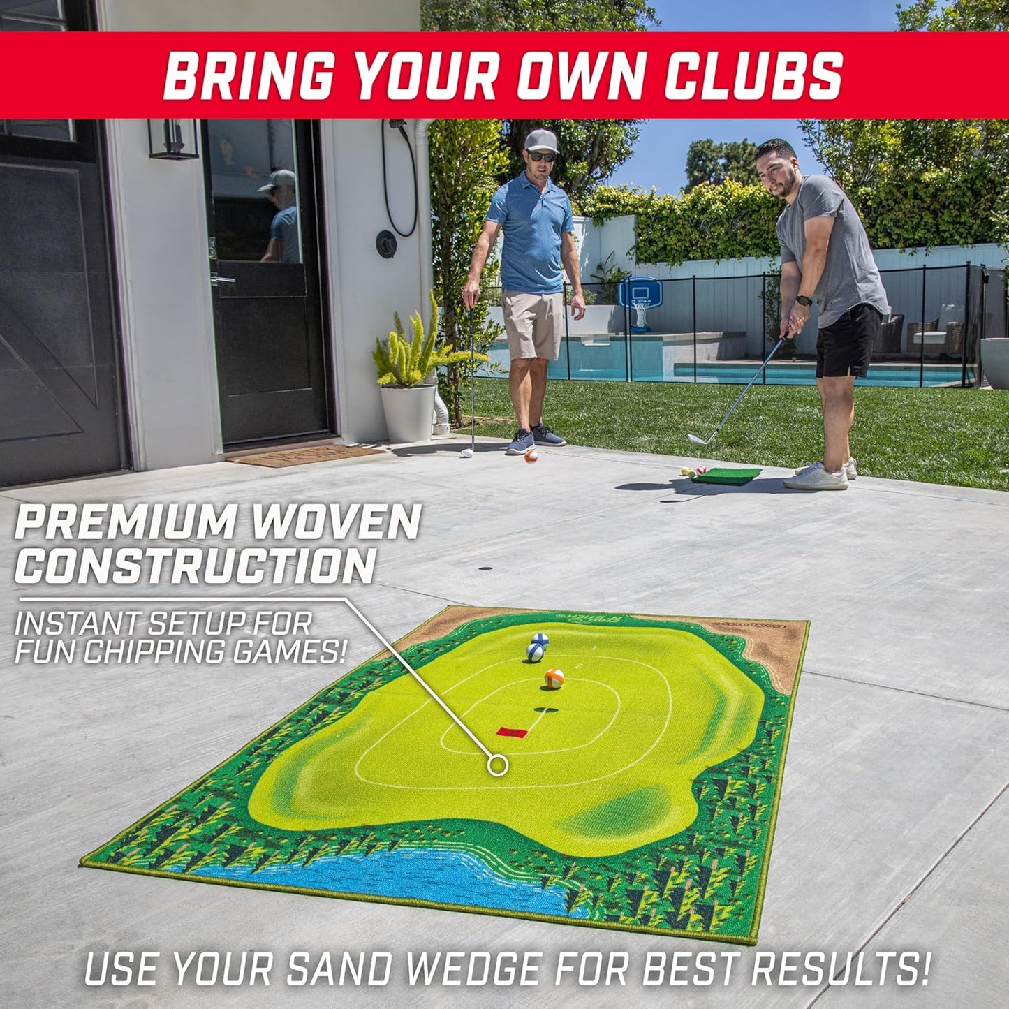 GreenMaster™ - All-in-One Golf Yard Mat for Putting & Chipping