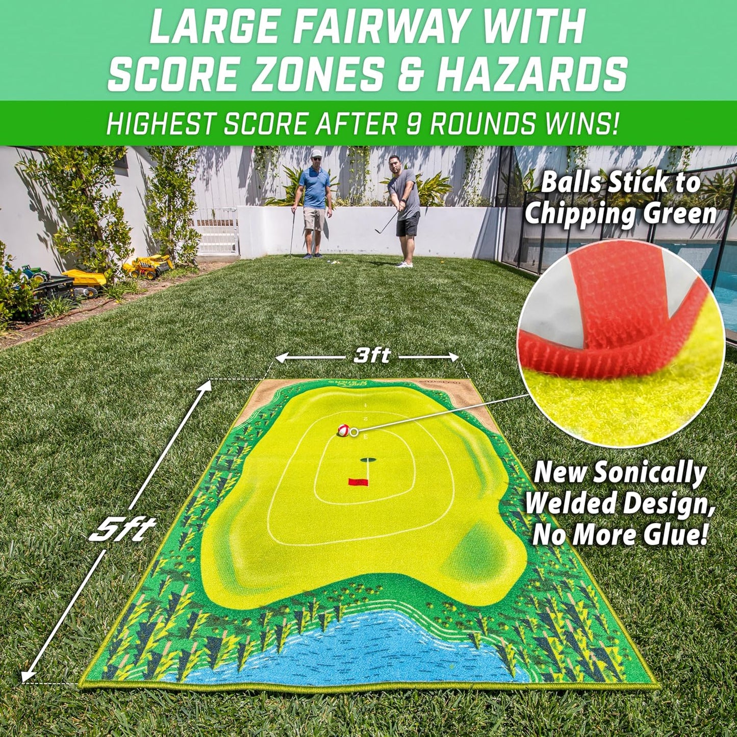 GreenMaster™ - All-in-One Golf Yard Mat for Putting & Chipping